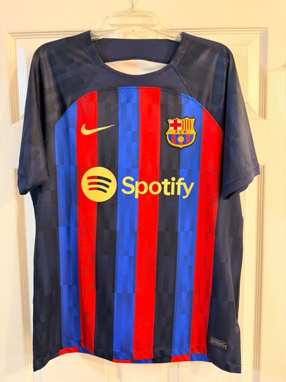 Nike FC Barcelona 22/23 Home Jersey Barca Soccer Kit Men's Size Large
